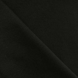 Ткань Кашкорсе, 420гм/2, 110см, цвет Черный (на отрез) в Бийске