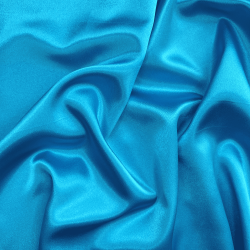 Ткань Атлас-сатин (Ширина 150см), цвет Голубой (на отрез) УЦЕНКА в Бийске