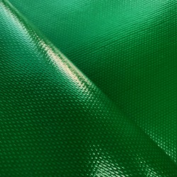 Ткань ПВХ 600 гр/м2 плотная (Ширина 1,5м), цвет Зелёный (на отрез) в Бийске