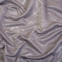 Ткань Блэкаут для штор светозатемняющая 75% (Ширина 280см) &quot;Ледовое тиснение цвет Серый&quot; (на отрез) в Бийске