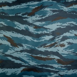 Ткань Oxford 210D PU (Ширина 1,48м), камуфляж &quot;Камыш Синий&quot; (на отрез) в Бийске