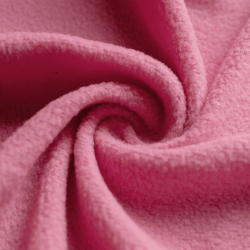Флис Односторонний 130 гр/м2, цвет Розовый (на отрез)  в Бийске