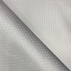 Ткань Oxford 300D PU Рип-Стоп СОТЫ, цвет Светло-Серый (на отрез) в Бийске