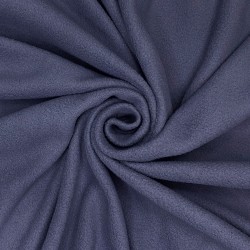 Ткань Флис Односторонний 130 гр/м2 (Ширина 150см), цвет Темно-серый (на отрез) в Бийске