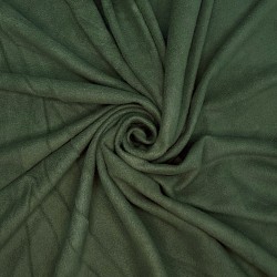 Ткань Флис Односторонний 130 гр/м2 (Ширина 150см), цвет Темный хаки (на отрез) в Бийске