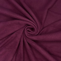 Ткань Флис Односторонний 130 гр/м2 (Ширина 150см), цвет Бордовый (на отрез) в Бийске