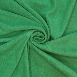 Ткань Флис Односторонний 130 гр/м2 (Ширина 150см), цвет Зелёный (на отрез) в Бийске