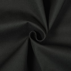 Ткань Канвас 35/65 (Ширина 150см), цвет Черный (на отрез) в Бийске