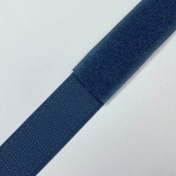 Контактная лента 25мм цвет Синий (велькро-липучка, на отрез) в Бийске