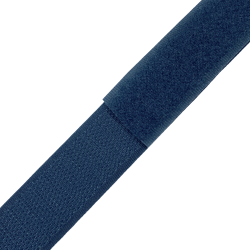 Контактная лента 25мм цвет Синий (велькро-липучка, на отрез)  в Бийске