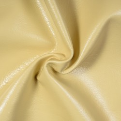 Ткань Дерматин (Кожзам) для мебели (Ширина 138см), цвет Кремовый (на отрез) в Бийске