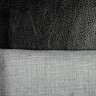 Ткань Дерматин (Кожзам) для мебели, цвет Черный (на отрез)