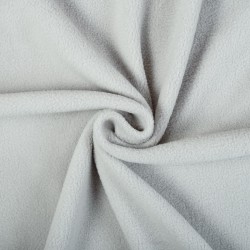 Ткань Флис Односторонний 180 гр/м2 (Ширина 150см), цвет Светло-Серый (на отрез) в Бийске