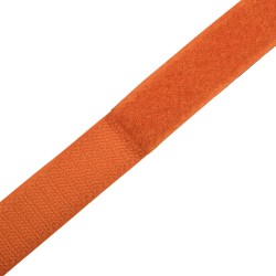 Контактная лента 25мм цвет Оранжевый (велькро-липучка, на отрез) в Бийске