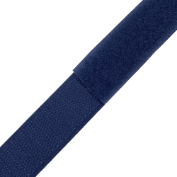 Контактная лента 25мм цвет Тёмно-Синий (Велькро-липучка), на отрез  в Бийске