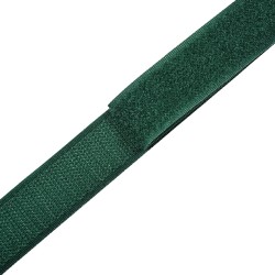 Контактная лента 25мм цвет Зелёный (велькро-липучка, на отрез) в Бийске