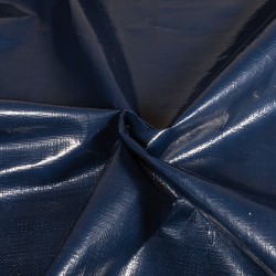 Тентовое полотно Тарпаулин 180 г/м2 (Ширина 2м), цвет Темно-Синий (на отрез) в Бийске