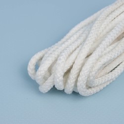 Шнур с сердечником, цвет Белый (плетено-вязанный, плотный) в Бийске