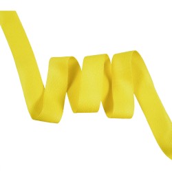 Окантовочная лента-бейка, цвет Жёлтый 22мм (на отрез) в Бийске